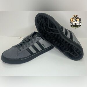 adidas Campus Vulc Gray and Black Sneakers